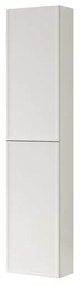 Colonna per mobile bagno Pixel 2 ante P 27 x L 30 x H 160 cm laccato opaco bianco