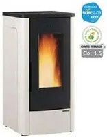 stufa a pellet dahiana vfs 10 kw avorio (conto termico) - misure cm.52,5x60,2x108,0h. - peso kg.157 fer236416