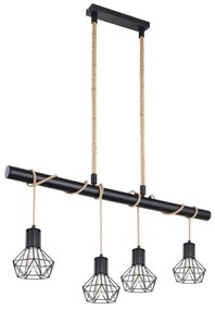 Globo 54017-4H - Lampadario a sospensione con filo PRISKA 4xE27/60W/230V