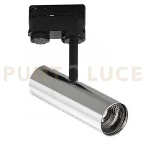 Proiettore a binario led rocket cromo 7w 980lm cct3000k / 4000k 5x...