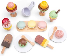 Set di dolci e gelati in legno - 25 pezzi