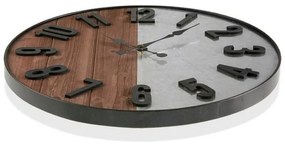 Orologio da Parete Legno MDF/Metallo (5 x 60 x 60 cm)