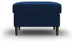 Poggiapiedi blu con rivestimento in velluto Kyoto – Cosmopolitan Design