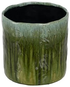 Vaso Verde Ceramica 31 x 31 x 31 cm