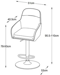 Set di sbagelli da bar verdi 2 pz (altezza della seduta 69 cm) Avola – Unique Furniture