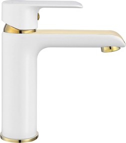 Rubinetto da lavabo REA Bloom White Gold Low