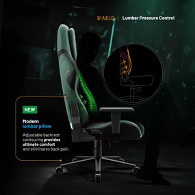 Sedia da gaming Diablo X.One Prime Forest Green Normal Size