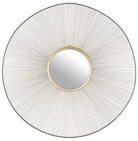 Eglo 425033 - Specchio da parete ESASHI Ø 76 cm oro/nero