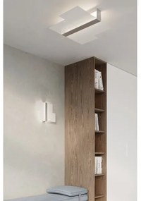 Sollux SL.0188 - Plafoniera MASSIMO 2xE27/60W/230V bianco/cromo