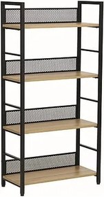 Scaffale Raw R4 in rovere/nero opaco