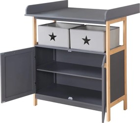 Cassettiera bassa per bambini antracite 87x75 cm Berlin - Roba