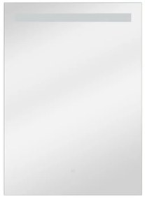 Specchio con illuminazione integrata bagno rettangolare Essential SENSEA L 50 x H 70 x P 3 cm grigio / argento