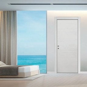 Porta interna a battente Mast in legno laccato colore grigio, L 60 x H 210 cm, apertura reversibile