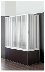 Box Vasca Soffietto 70x170cm in PVC Riducibile con Apertura Reversibile