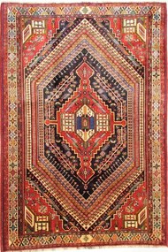 Gashghai Tappeto 280 x 190 Blu (Iran) Annodato A Mano