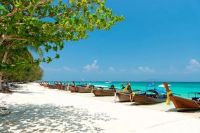Carta da parati – Spiaggia sabbiosa sull'isola di Bamboo