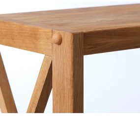 Scaffale effetto rovere colore naturale 70x124 cm X-Shelf - Unique Furniture