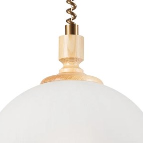 Lampadario a scomparsa RAMONA 1xE27/60W/230V beige/marrone chiaro