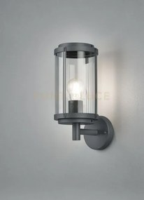 Tanaro applique da esterno fusione di alluminio antracite con diffu...