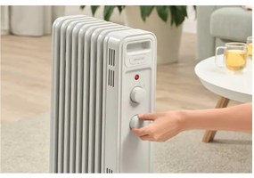 Sencor - Radiatore ad olio con 9 elementi, 800/1200/2000 W, 230 V, bianco