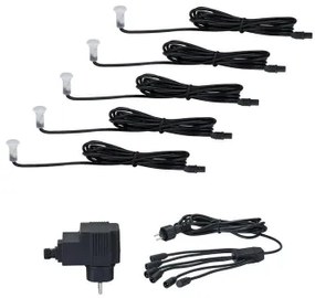 Paulmann 98891 - SET 5X LED/0,16W IP67 Luce da incasso da esterno MICRO 230V