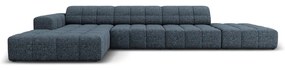 Divano angolare blu (angolo sinistro) Chicago - Cosmopolitan Design