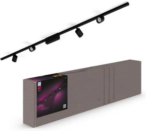 Binario Hue Perifo Soffitto x4 cilindri farett N nero LED 22 W