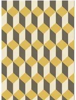 Cole & Son Carta da parati Delano - Yellow/ Black