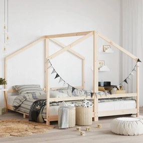Giroletto per bambini 2x(90x190) cm in legno massello di pino