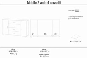 KITON - madia moderna per soggiorno