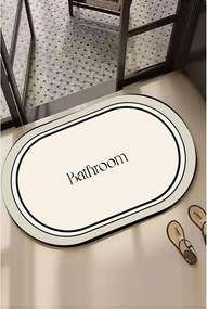 Tappetino per il bagno color crema 60x100 cm Farbelle – Foutastic