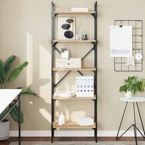 Libreria Rovere Sonoma 5 Ripiani 56x31,5x174 Cm Multistrato /