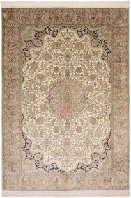 Cashmere Silk Tappeto 170 x 250 Beige (Indian) Annodato A Mano