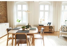 Tavolo da pranzo in rovere massiccio allungabile con estensione 100x180 cm Twig – The Beds