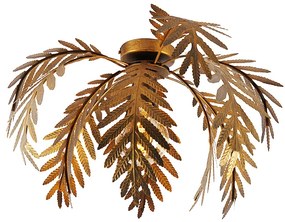 Plafoniera vintage oro rotonda 45 cm - Botanica