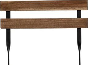 Set Bistrot Pieghevole In Legno Tavolo 54x55 Con 2 Sedie Donald Acacia