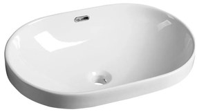 Sapho - Lavabo da incasso LIMA 60x40 cm ceramica/bianco