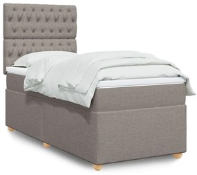 Giroletto A Molle Con Materasso Tortora 90x190 Cm İn Tessuto /