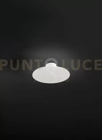 Plafoniera in metallo bianco nebula led 28w cct 3000k 4000k 6000k c...