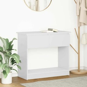 Tavolo Consolle Con Cassetti Bianco 85,5x38,5x74,5 Cm /