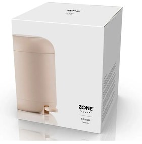 Cestino per la spazzatura beige in plastica con pedale 4 l Sensu – Zone