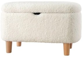 Pouf PIXI 37x61 cm bianco