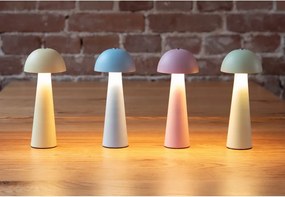 Lampada da tavolo LED azzurra (altezza totale 16,5 cm) Mini LED Dome – Leitmotiv