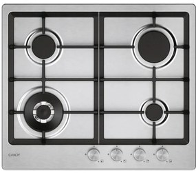 Moderna CHG6BF4WTX Piano cottura Acciaio inox Da incasso 60 cm Gas 4 Fornelli - Candy