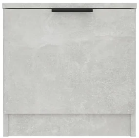 Comodino grigio cemento 40x39x40 cm