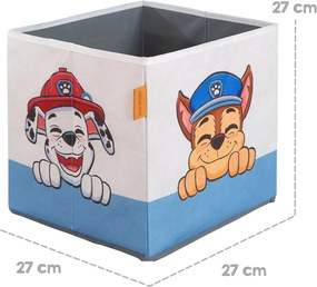 Set di organizer per giochi da bambino in tessuto 2 pz 27x27x27 cm Paw Patrol – Roba