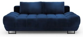 Divano letto a tre posti blu reale con rivestimento in velluto Cirrus - Windsor &amp; Co Sofas