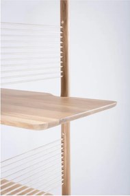 Libreria in legno massiccio di rovere, altezza 216 cm Muse - Gazzda