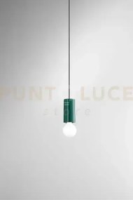Sospensione ceramica e metallo verde lucido idea 1 luce attacco e27...