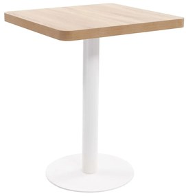 Tavolo Da Bistrot Marrone Chiaro 60x60 Cm İn Mdf /